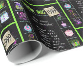 Papier Cadeau Trivia de l'année d'anniversaire 1999 (Coin rond)