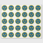 Papier Cadeau Trois couronnes de la Suède (Plat)