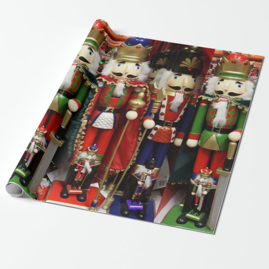 Papier Cadeau Trois Craqueurs Sages - Soldats Casse-Noix (Déroulé)