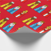Papier Cadeau Trois hommes sages en rouge (Coin)