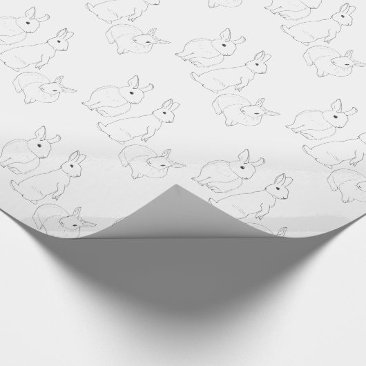 Papier Cadeau Trois lapins (Coin)