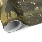 Papier Cadeau Trois Magi voyageant au bébé Jésus (Coin rond)