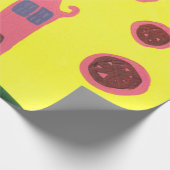 Papier Cadeau trois maisons disant ohhhh (Coin)