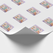 Papier Cadeau Trois Mois de Découverte – Bébé Milestone Little (Coin)
