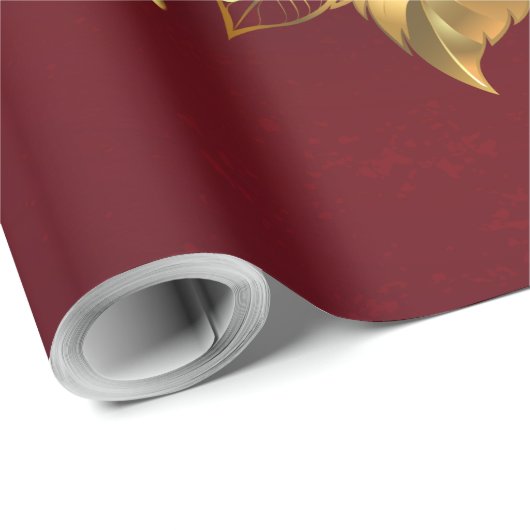 Papier Cadeau Trois Roses de bijoux (Coin rond)