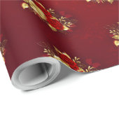 Papier Cadeau Trois Roses de bijoux (Coin rond)