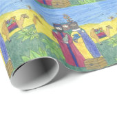 Papier Cadeau Trois sages (Coin rond)