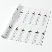 Papier Cadeau Trois seringues (Déroulé)