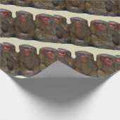 Papier Cadeau Trois singes sages (Coin)