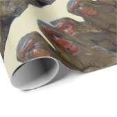 Papier Cadeau Trois singes sages (Coin rond)