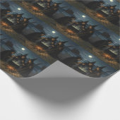 Papier Cadeau Trois Sorcières Brew Cauldron Pleine lune Beach (Coin)