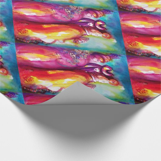 Papier Cadeau TROISIÈME MASQUE / Balle mascarade du Carnaval vén (Coin)