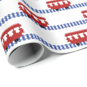 Papier Cadeau Trolley sur piste (Coin rond)