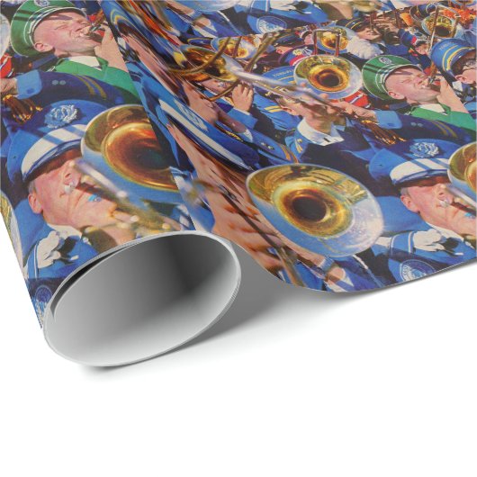 Papier Cadeau trombone mob AKA bande geeks allé sauvage (Coin rond)