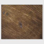 Papier Cadeau tronc d'arbre Brown (Plat)