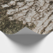 Papier Cadeau Tronc d'arbre gris (Coin)