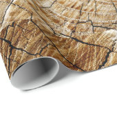 Papier Cadeau Tronçon d'arbre (Coin rond)