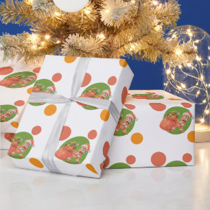 Papier Cadeau Trop de joie de Noël à porter ! Salami