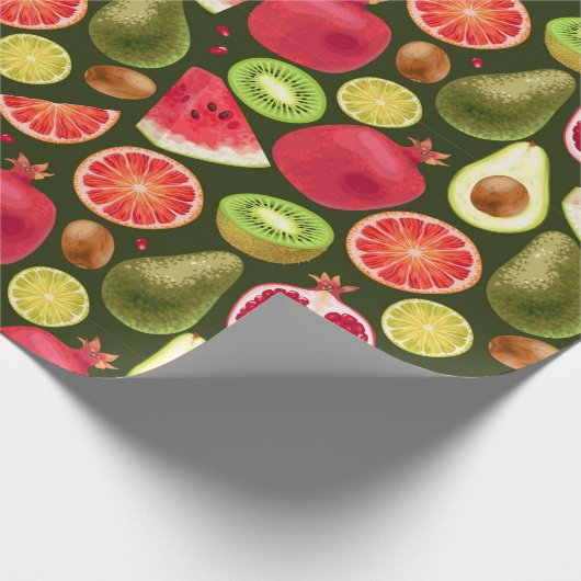 Papier Cadeau Tropcal fruit wrapping paper (Coin)