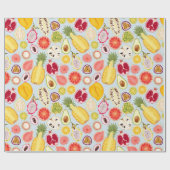 Papier Cadeau Tropcal fruit wrapping paper (Plat)