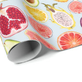 Papier Cadeau Tropcal fruit wrapping paper (Coin rond)