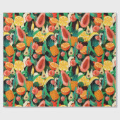 Papier Cadeau Tropcal fruit wrapping paper (Plat)