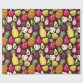 Papier Cadeau Tropcal fruit wrapping paper (Plat)