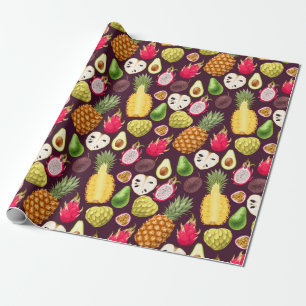 Papier Cadeau Tropcal fruit wrapping paper