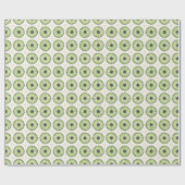 Papier Cadeau Tropic Slice vert feuille (Plat)