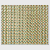 Papier Cadeau Tropical Ananas (Plat)