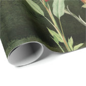 Papier Cadeau Tropical Floral Leopard Jungle Déplacement  (Coin rond)