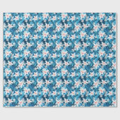 Papier Cadeau Tropical Hibiscus Floral Pattern 2 (Plat)