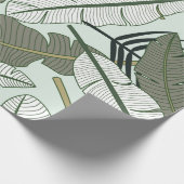 Papier Cadeau Tropical leaves seamless pattern  (Coin)