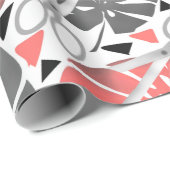 Papier Cadeau Tropical print monstera leaves scissors jungle exo (Coin rond)