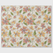 Papier Cadeau Tropical Retro Botanical (Plat)