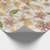 Papier Cadeau Tropical Retro Botanical (Coin)