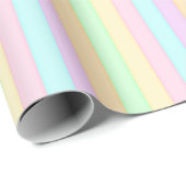 Papier Cadeau Tropical Stripes (Coin rond)
