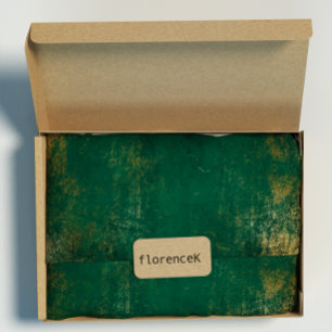 Papier Cadeau Tropical vert-foncé vert affligé d'or