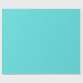 PAPIER CADEAU TROPICS SOLID TURQUOISES BLEU ARRIÈRE - PLANS WALL (Plat)