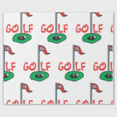 Papier Cadeau Trou de golf (Plat)