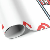 Papier Cadeau Trou de golf (Coin rond)