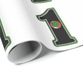 Papier Cadeau Trou de Golfeur à haute note en un (Coin rond)