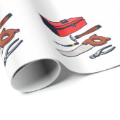 PAPIER CADEAU TROUSSE D'OUTILS DE PAPIER D'EMBALLAGE (Coin rond)