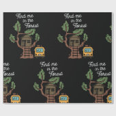 Papier Cadeau Trouvez-Moi Dans La Forêt (Plat)
