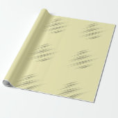 Papier Cadeau Trucs Jaune Moderne En Forme De Pointe (Déroulé)