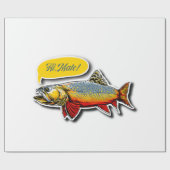Papier Cadeau Truite salut mec (Plat)