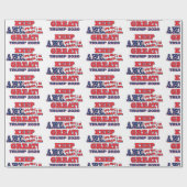 Papier Cadeau Trump 2020 (Plat)