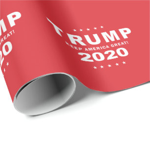 Papier Cadeau TRUMP 2020 - Gardez l'Amérique grande