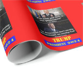 PAPIER CADEAU TRUMP 2024 (Coin rond)