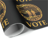 PAPIER CADEAU TRUMP 2024 (Coin rond)